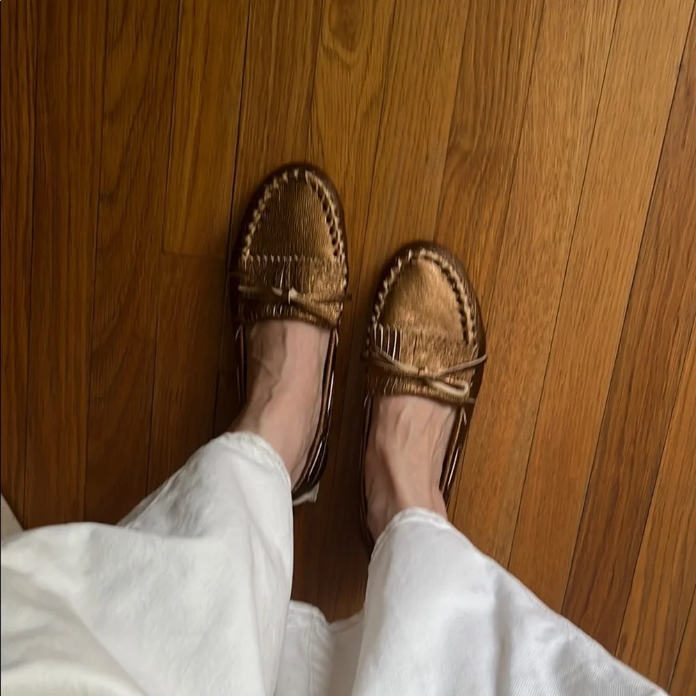 Jamie Haller Camp Loafer in Gold/Bronze - Picture 10 of 13